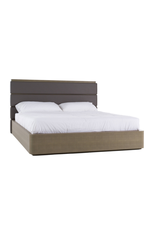 Leather and Shagreen Bed | OROA Modern Lois | Oroa.com