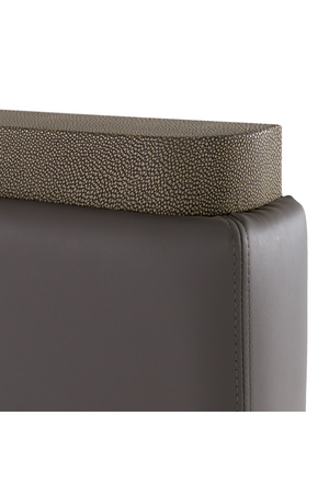 Leather and Shagreen Bed | OROA Modern Lois | Oroa.com