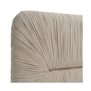   Beige Velvet Bed | Oroa.com