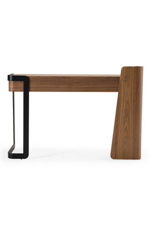 Walnut 2-Drawer Writing Desk | OROA Modern Langford | Oroa.com
