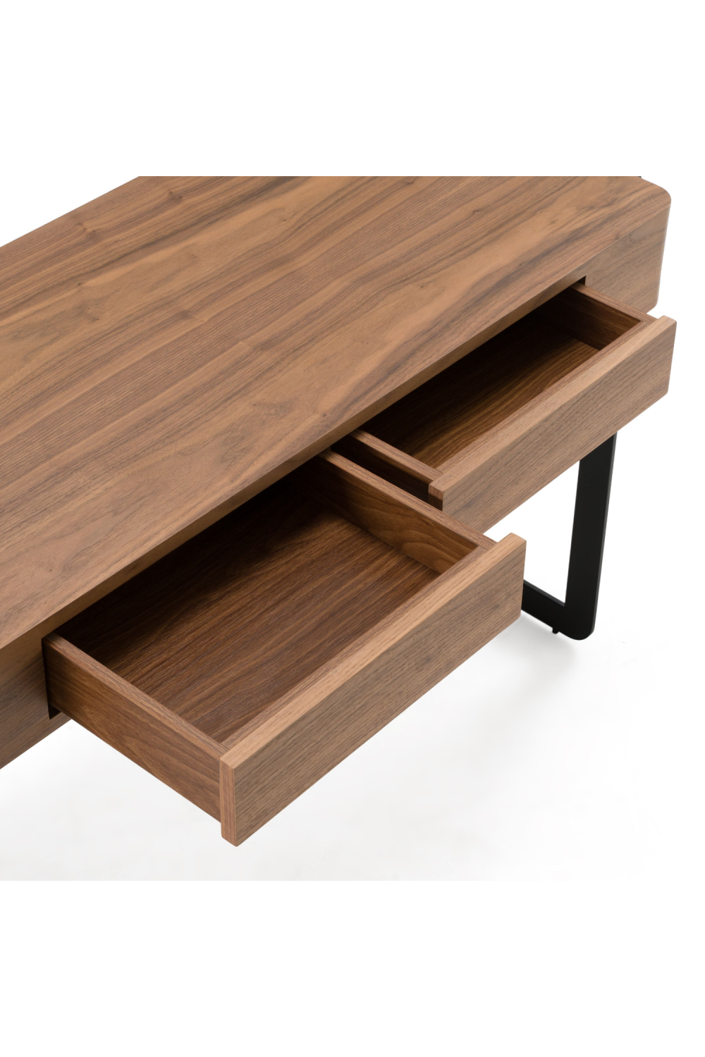 Walnut 2-Drawer Writing Desk | OROA Modern Langford | Oroa.com