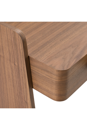 Walnut 2-Drawer Writing Desk | OROA Modern Langford | Oroa.com