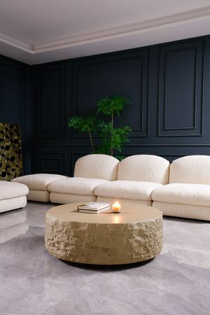 Round Fiberglass Coffee Table | OROA Modern Quarry | Oroa.com