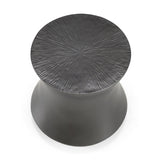 Antique Gray Fiberglass End Table | OROA Modern Airdrie