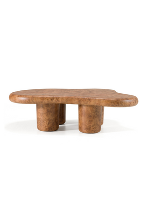 Burl Wood Freeform Coffee Table | OROA Modern Weskan | Oroa.com