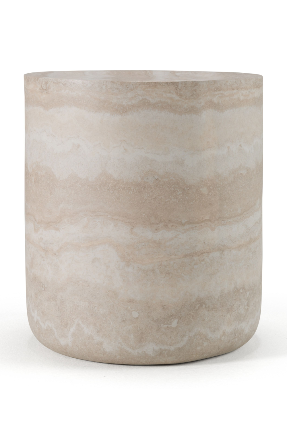 Round Travertine End Table | OROA Modern Cozad | Oroa.com