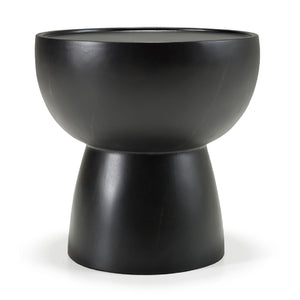   Black Fiberglass End Table | Oroa.com