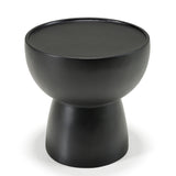 Black Fiberglass End Table | OROA Modern Akron