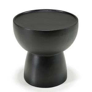   Black Fiberglass End Table | Oroa.com