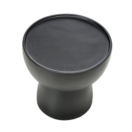 Black Fiberglass End Table | OROA Modern Akron