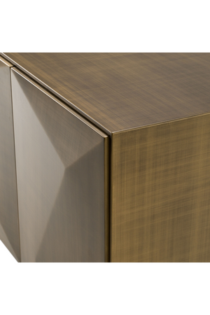 Faceted Antique Brass Sideboard | OROA Modern Vanguard | Oroa.com