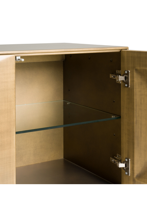 Faceted Antique Brass Sideboard | OROA Modern Vanguard | Oroa.com