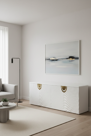 White 4-Door Sideboard | OROA Modern G1869