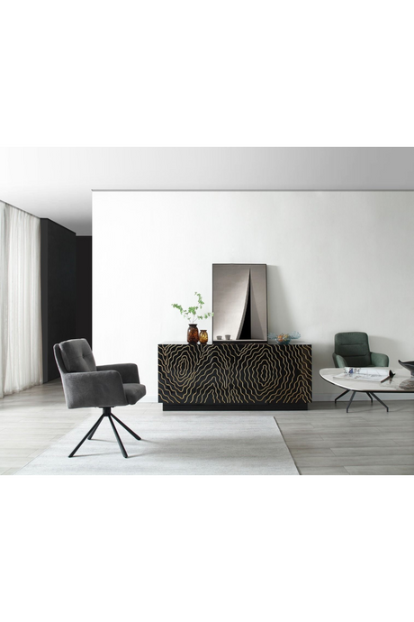 Gold Inlaid 4-Door Sideboard | OROA Modern Jonah | Oroa.com