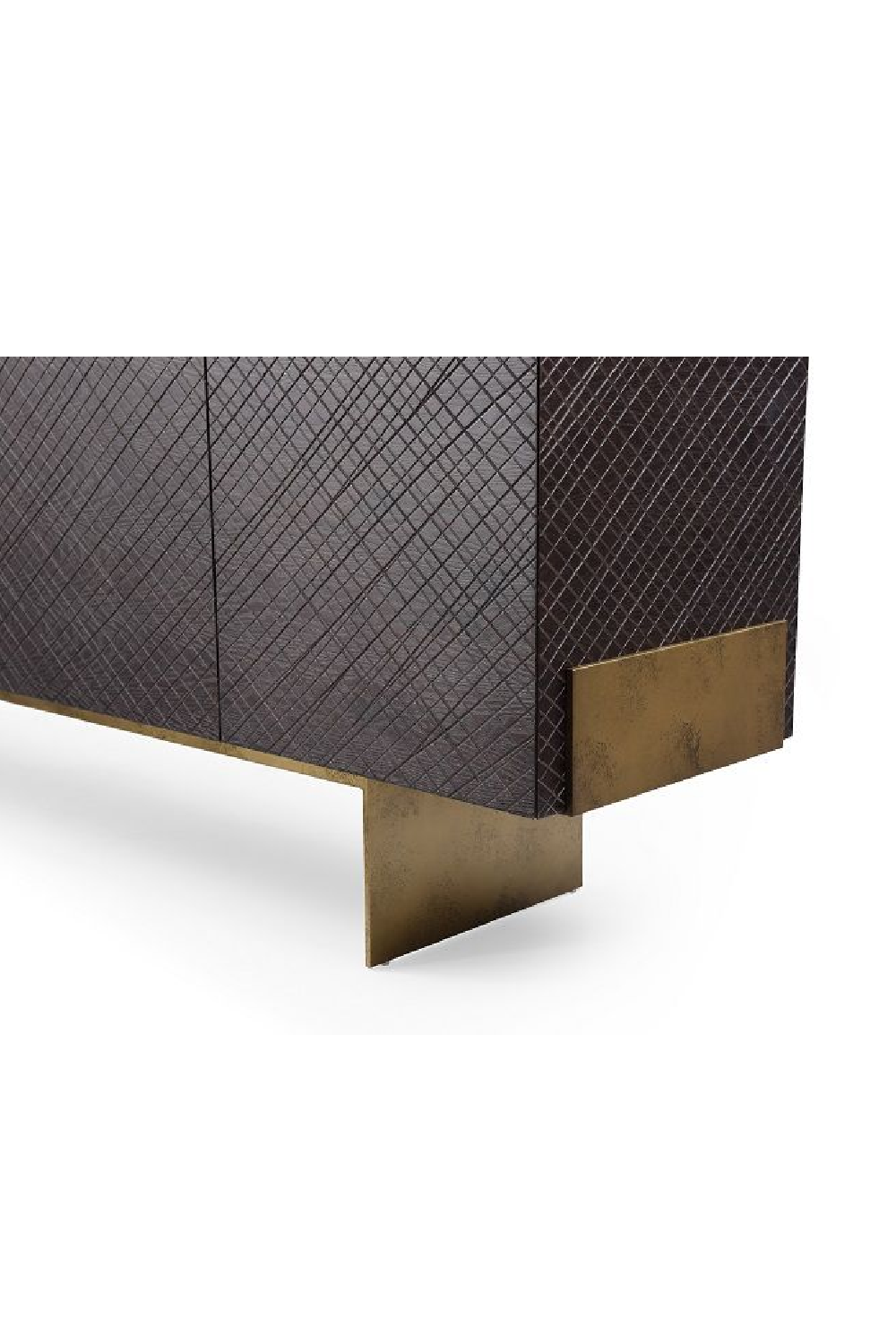 Brown Wood 4-Door Sideboard | OROA Modern Gerald | Oroa.com