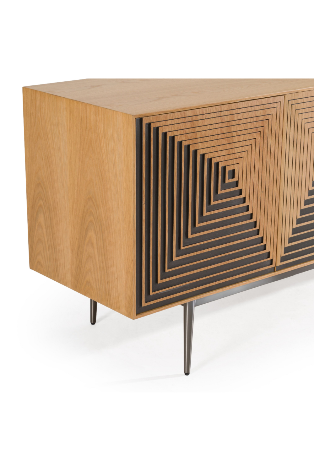 Geometric Patterned Oak Sideboard | OROA Modern Azteca | Oroa.com