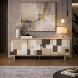 Multi-Colored Patterned Sideboard | OROA Modern G2578