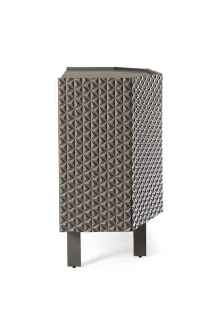 Patterned Silver 4-Door Sideboard | OROA Modern Raphael | Oroa.com