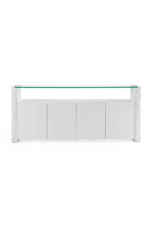 White Fiberglass Sideboard | OROA Modern Ashley | Oroa.com