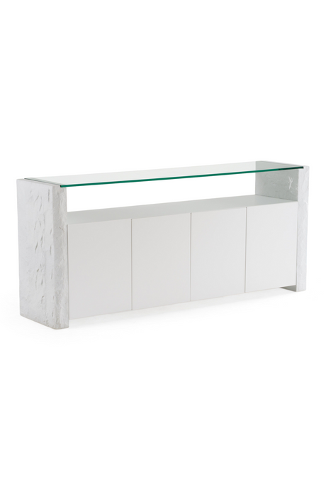 White Fiberglass Sideboard | OROA Modern Ashley | Oroa.com