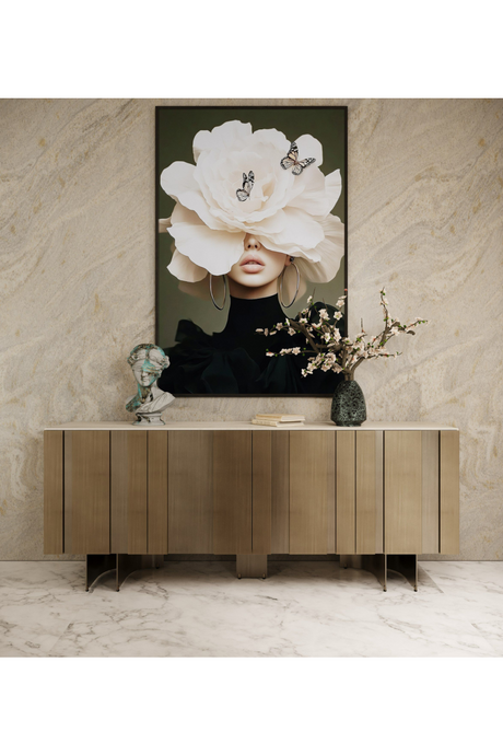 Travertine 4-Door Sideboard | OROA Modern Kiefer | Oroa.com