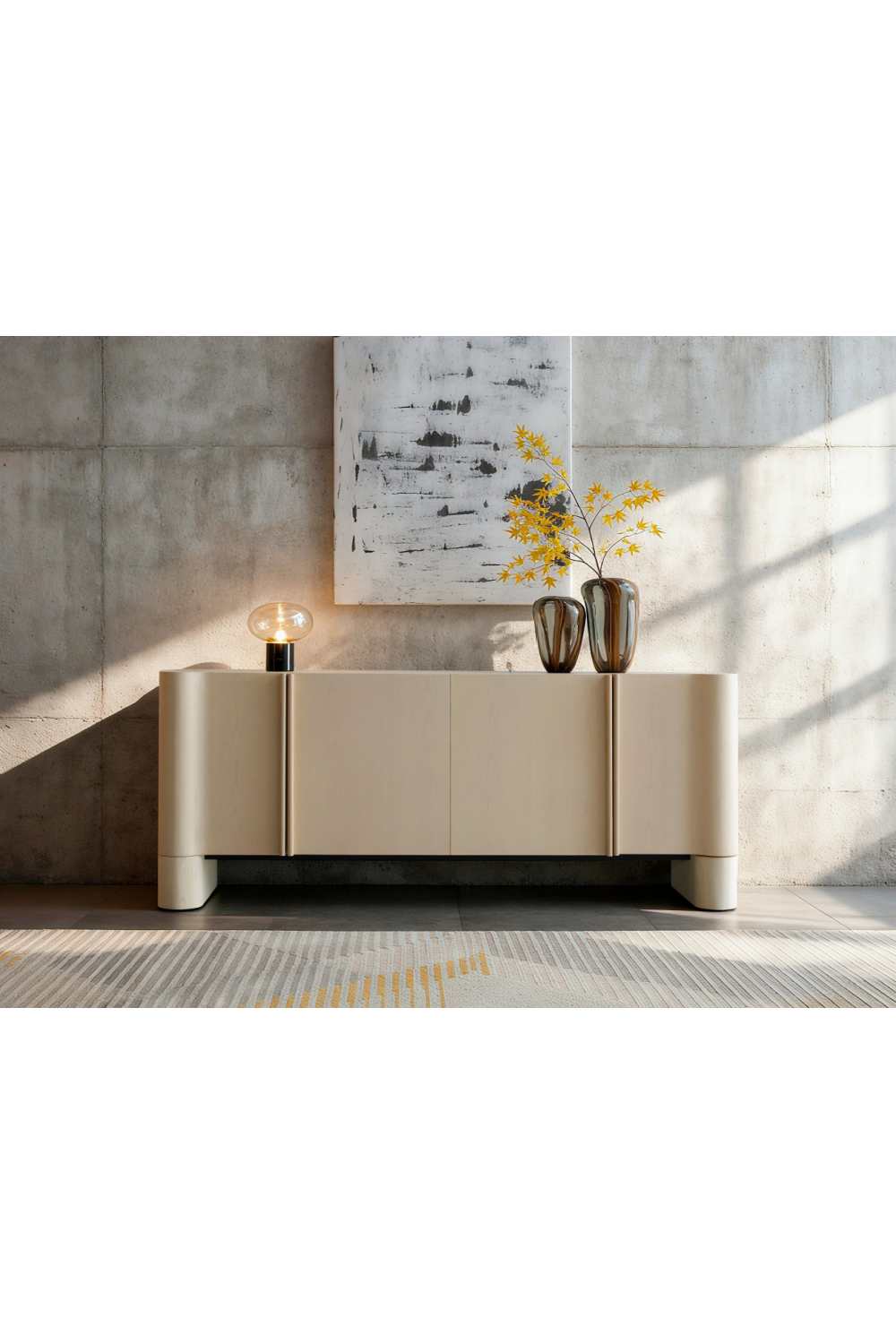 White Oak 4-Door Sideboard | OROA Modern Walbrook | Oroa.com