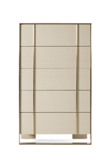 Beige Shagreen 5-Drawer Chest | OROA Modern Cartier | Oroa.com