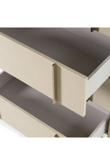 Beige Shagreen 5-Drawer Chest | OROA Modern Cartier | Oroa.com