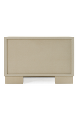 Beige Shagreen 2-Drawer Nightstand | OROA Modern Cartier | Oroa.com