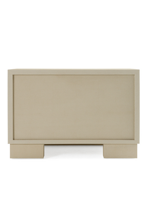 Beige Shagreen 2-Drawer Nightstand | OROA Modern Cartier | Oroa.com