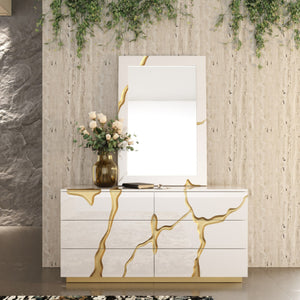   White 6-Drawer Dresser | Oroa.com