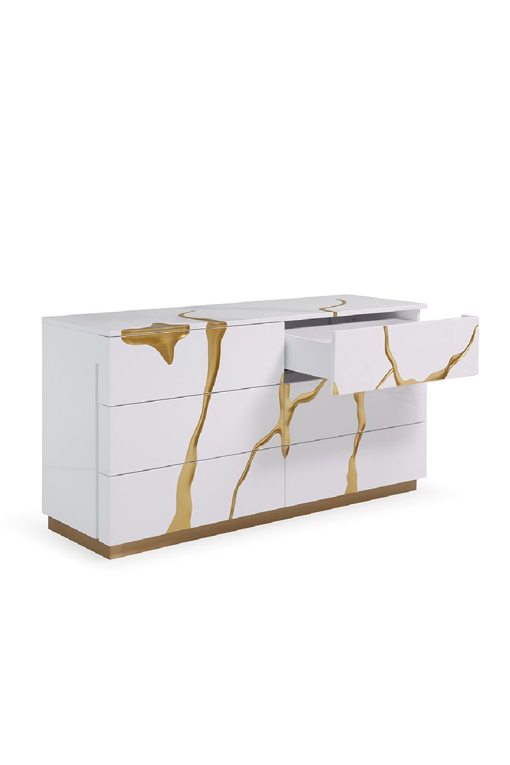 White 6-Drawer Dresser | OROA Modern Aspen | Oroa.com
