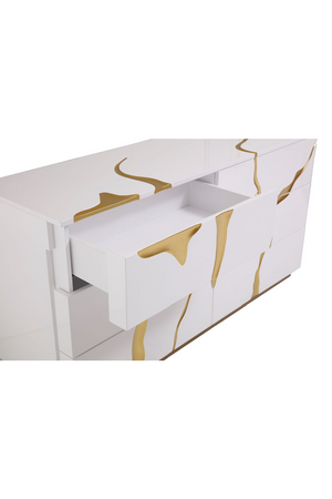White 6-Drawer Dresser | OROA Modern Aspen | Oroa.com