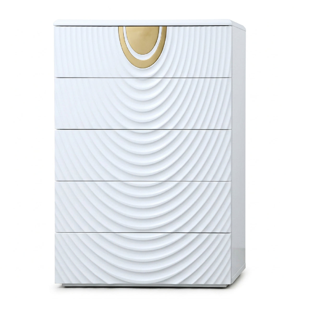 White 5-Drawer Chest | OROA Modern J1869