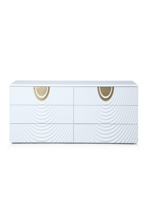 White 6-Drawer Dresser | OROA Modern J1869 | Oroa.com