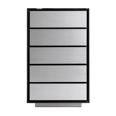 5-Drawer Aluminum Chest by OROA Modern Concord