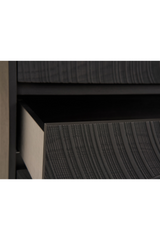 Matte Black Ash 6-Drawer Dresser | OROA Modern Cirque | Oroa.com