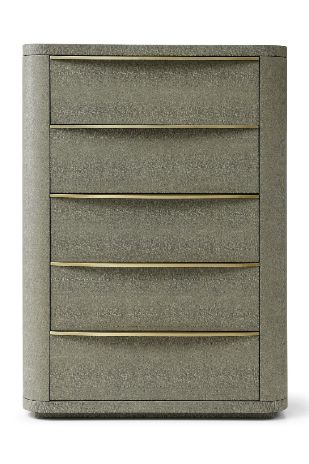 Beige Shagreen 5-Drawer Chest | OROA Modern Lois | Oroa.com