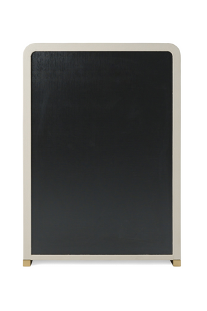 Beige Leatherette 4-Drawer Chest | OROA Modern Florence | Oroa.com