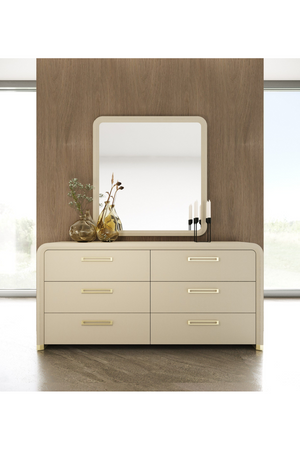 Beige Vegan 6-Drawer Dresser | OROA Modern Florence