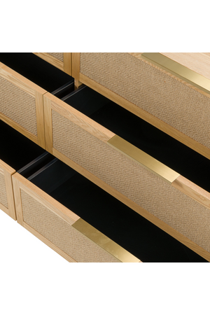 6-Drawer Rattan Dresser | OROA Modern Gavin | Oroa.com