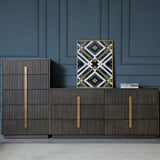 Distressed Black 6-Drawer Dresser | OROA Modern Hortman