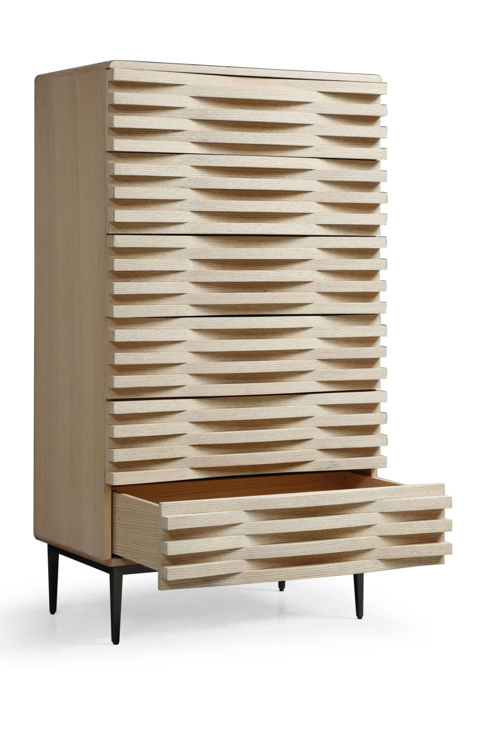 Natural Oak 5-Drawer Chest | OROA Modern Larkspur | Oroa.com