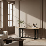 Natural Oak Veneer Console Table | OROA Modern K8963