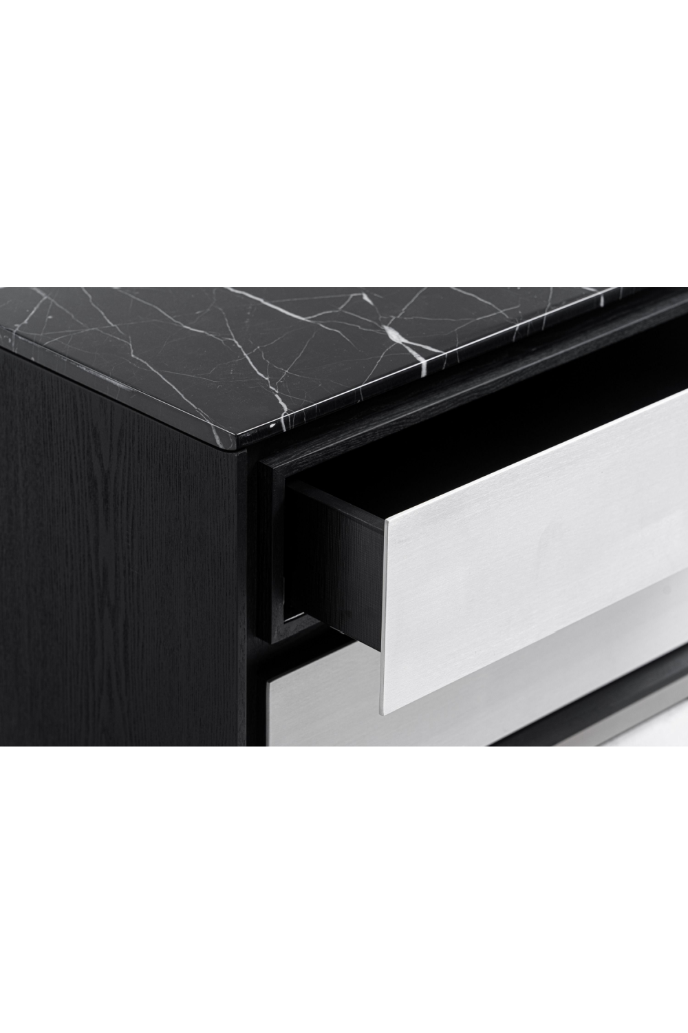 2-Drawer Aluminum Nightstand | OROA Modern Concord | Oroa.com