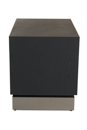 Matte Black Ash 2-Drawer Nightstand | OROA Modern Cirque | Oroa.com