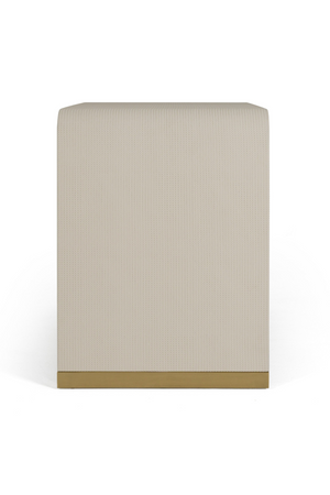 Beige Leatherette Nightstand | OROA Modern Florence | Oroa.com