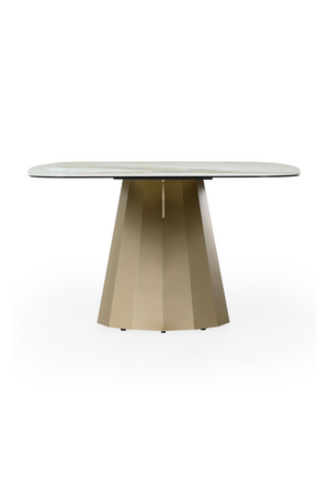 Angled Base Ceramic Dining Table | OROA Modern Vela | Oroa.com
