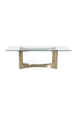Brushed Brass Base Dining Table | OROA Modern Mingus | Oroa.com