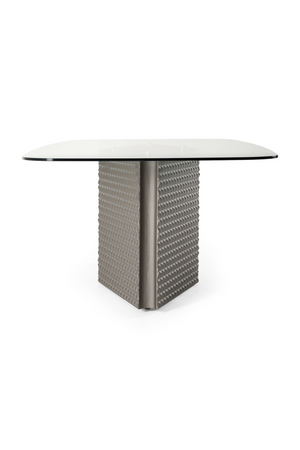 Patterned Silver Dining Table | OROA Modern Raphael | Oroa.com